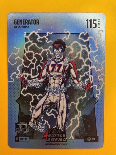 2026 Bo Jackson Battle Arena Generator VJ Edgecomb Blue Ice Battlefoil BBF-101