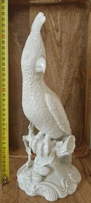 Nymphenburg Big 34cm Kakadu Papagei Ara Bird cockatoo parrot figure porcelain - Bild 1 von 4