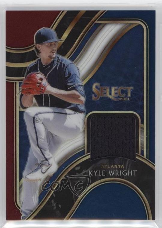 2021 Panini Select Swatches Tri-Color Prizm 55/99 Kyle Wright #SS-KW sh7