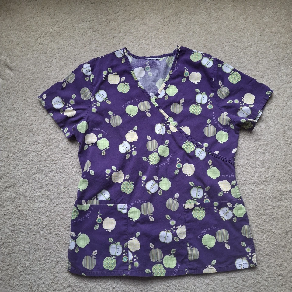 Conjunto Exfoliante Mujer Púrpura Talla S, Pantalones Entrepierna 26 Pulgadas Foto 2 de 4