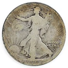 1916-D Walking Liberty Half Dollar AG Details Silver WLH Fifty Cent Piece 50c