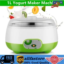1L Yogurt Maker Machine Auto Constant Temperature w/Stainless Steel Inner Pot