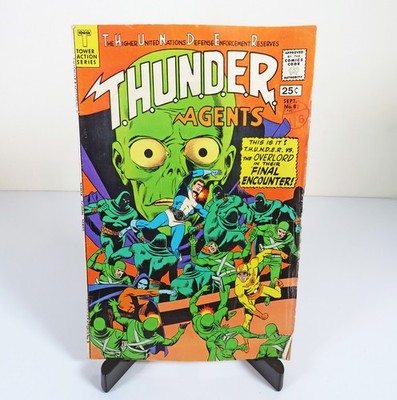 T.H.U.N.D.E.R. AGENTS #8 1966 Tower Comics 1ST RAVEN Thunder Agents Wally Wood