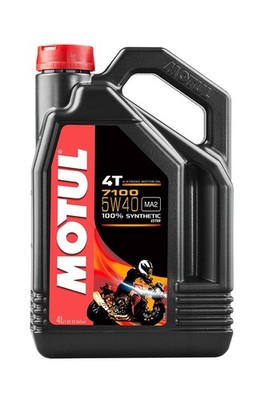 Motul 104087-CS 7100 4T Synthetic Oil(5W40 4-Liter), 1 l, 4 Pack