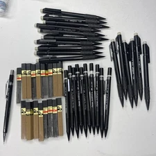 Pentel Vintage Lot of 27 Pencils Sharplet-2 A125 AL15 P205 + Mixed Lot Of Lead