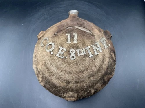 Civil War Era Model 1858 Bullseye Canteen! Regiment Marking & Production Marks!