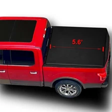 5.6' Soft Quad Fold for 2015-2026 Ford F-150 & Lightning Tonneau Cover FLEETSIDE