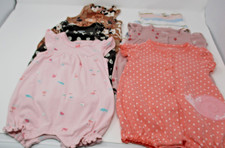 Carter's Infant Girl One Piece Outfits Lot of Six Size 3 Months