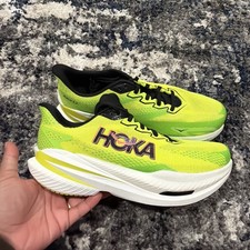 Hoka One One Mach X 3 Green 1168720 NNHK Plated Running Shoes Men  s Size 8.5 D