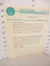 Tom Corbett Space Cadet 1950s ABC TV show rocket commercial ad copy 20 sec X2 #2