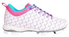 Rip-It Girls' Play Ball Rubber Molded Softball Cleats Size 5 FREE US STD SHIP  