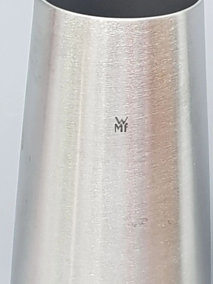 WMF Cromargan VASE Tischvase matt gebürstet Ø ca. 6cm /ca.18,9cm hoch gut - Bild 2 von 4