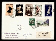 DR WHO 1978 ANDORRA ZAREJESTROWANY MOTYL OBOZOWY DO FRANCJI R48100