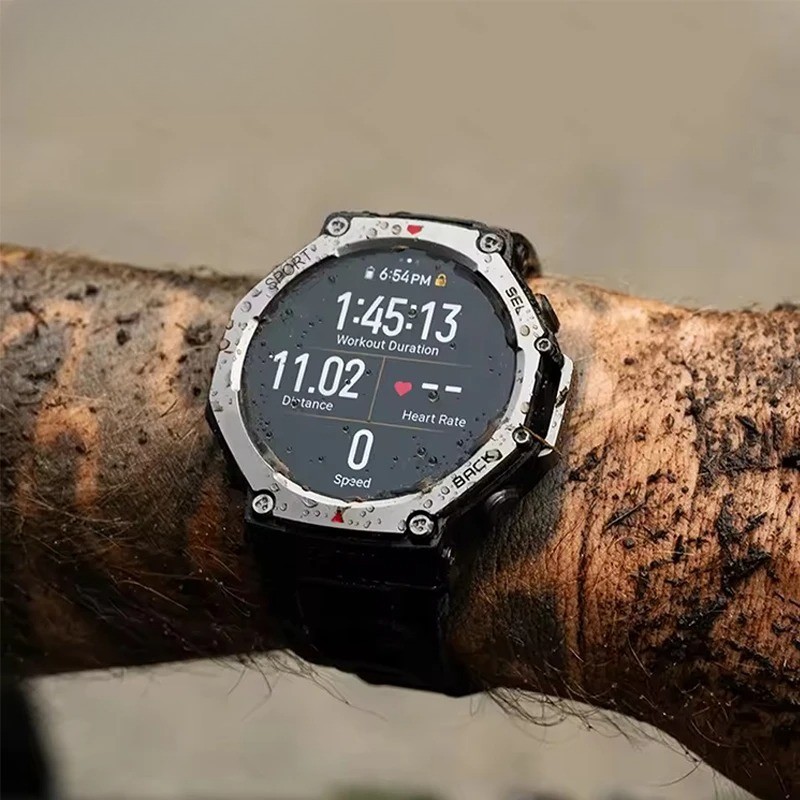 2025 New Military Bluetooth Call Smart Watch Built-in GPS Compass Barometric