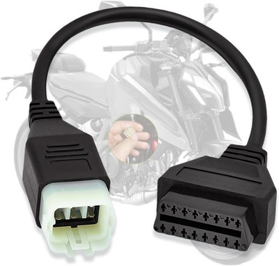 OBD2 Adapter Fit for KTM 6 Pin to 16Pin Motorcycle Diagnostic Cable,Fit for KTM 
