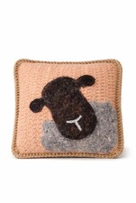 Herdy Herdwick Sheep Cushion decorative 40cm Real Herdwick Wool Farmhouse Decor