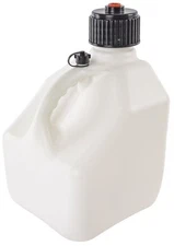 JEGS 803310 Square 3 Gallon Jug White Plastic 10-1/4 Square x 16-1/2 Tall