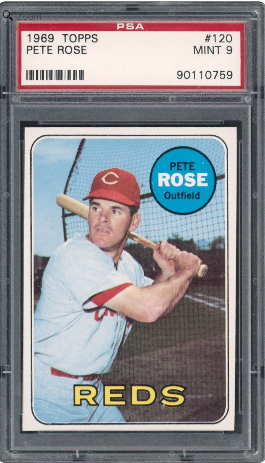 Pete Rose 1969 Topps #120 PSA 9 Mint 📈💎💥