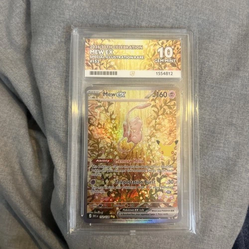 Mew ex 152/128 30th Celebration Special Illustration Rare Foil ACE 10