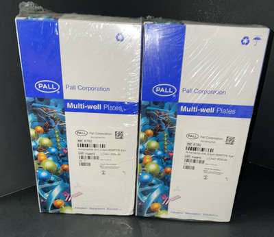 Pall AcroPrep Advance 96-well Filter Plates, wwPTFE 2mL 0.2µm, LOT OF 2 Pks of 5
