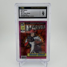 2022 Panini Donruss #M-9 SHOHEI OHTANI 🐐 - Marvels Pink Fireworks 🎆 CSG9🔥⚾️