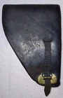 WW2 Style Belgian Military Hi-Power P35 Leather Pistol Flap Holster