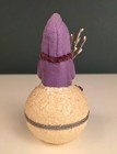 Vintage D Blumchen & CO  Papier Mache Santa on a Snowball Candy Container 1995 — photo 3