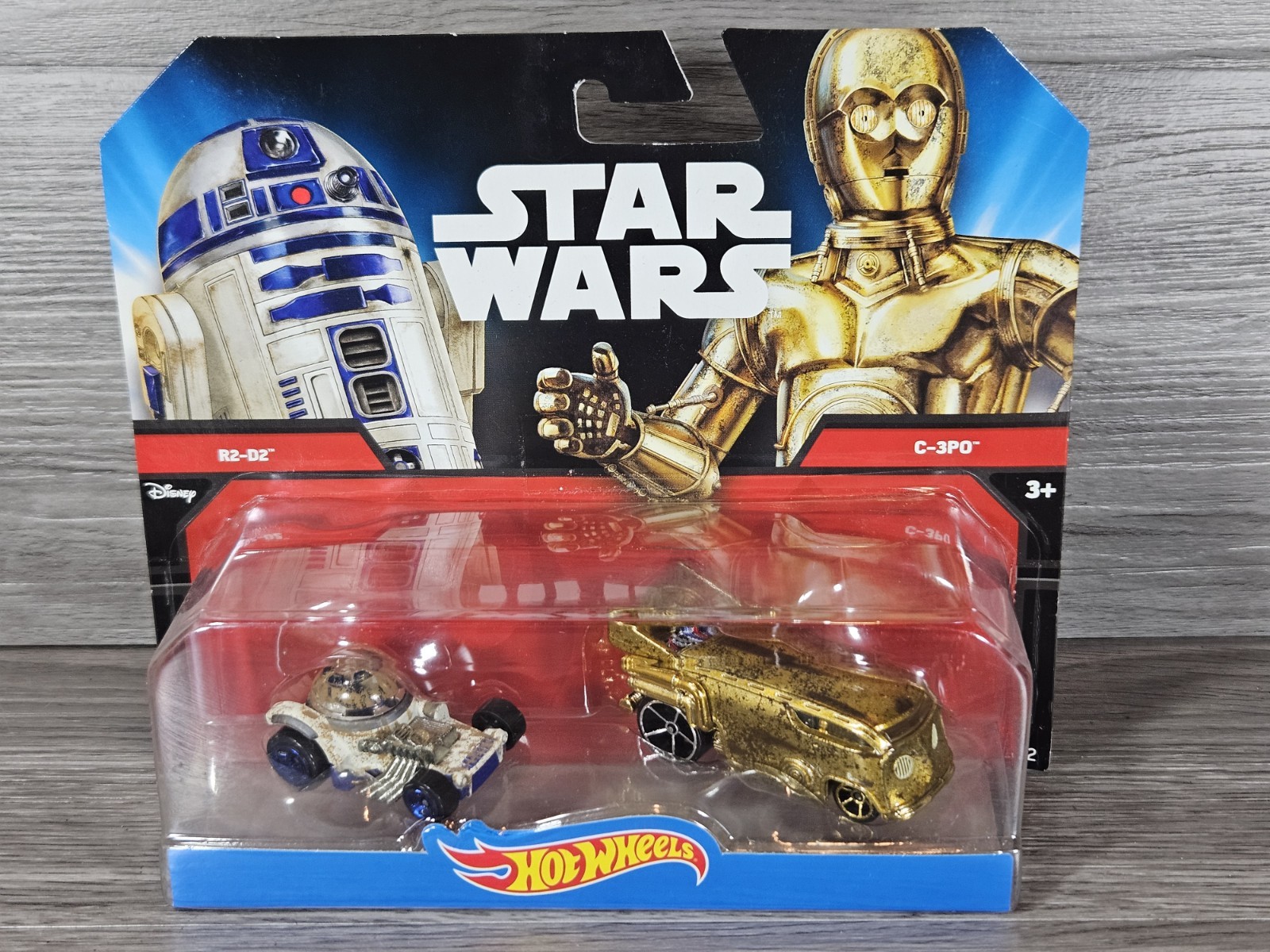 Hot Wheels Star Wars R2-D2 And C-3PO Character Car Die-Cast Mattel A New Hope