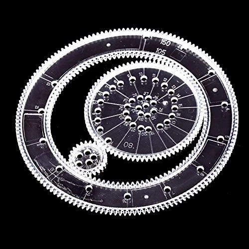 SevenMy 22 Teile Spirograph Zeichenset Spirograph-Set aus Kunststoff - Bild 3 von 4