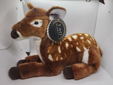 FAO Schwarz Fawn 18" Plush Stuffed Animal Deer Realistic Soft