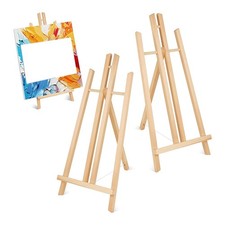 2pcs 17 Inch Tabletop Easels,Easel Stand for Painting,Painting Party Easel1049