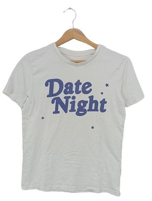 HEY SOHO T-Shirt Damen Shirt Gr. DE 34 weiß Casual-Look