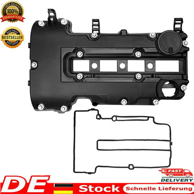 Rocker Valve Cover with Gasket for Opel Zafira C 1.4 25198877 25203036 Black DE