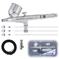 G233 Pro Set Master Gravity Airbrush Kit 3 Fluid Tips Air Hose, Hobby Auto Art