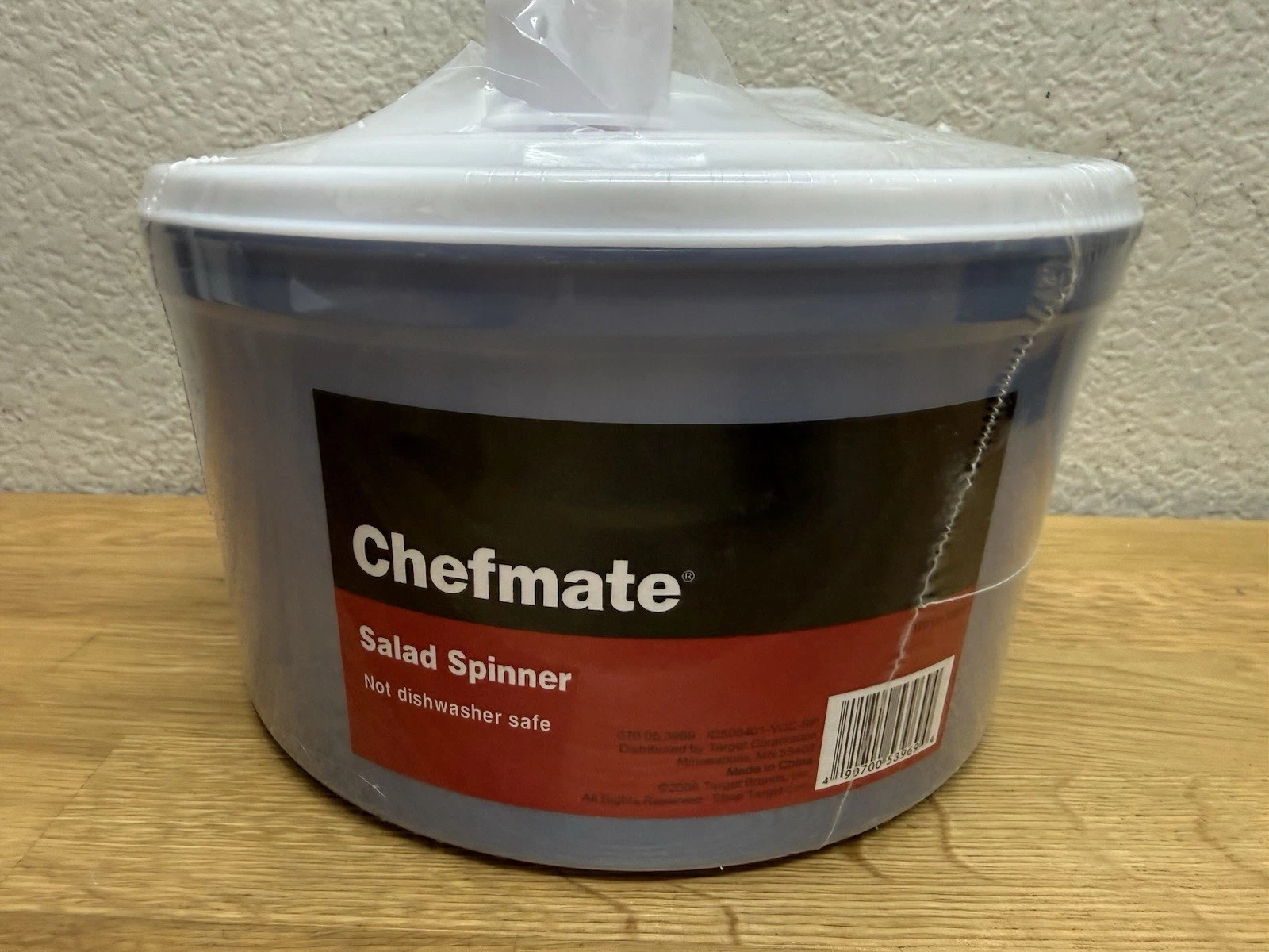 Chefmate Salad Spinner 8.5” White & Blue/Gray Factory Sealed
Opens in a new window or tab