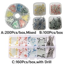 Dental Endo Straight/Screw Quartz Teeth Restorative Fiber Post Glass 1.0-1.8mm