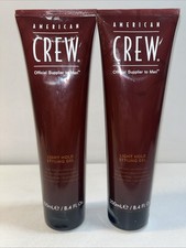 2 New American Crew Light Hold Styling Gel 8.4 Oz Each
