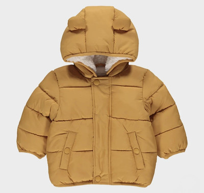 Brand New With Tag Asda George Borg Lined Kids Jacket Size 9-12