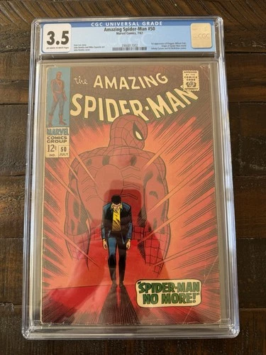 Marvel Comics Amazing Spider-Man #50 CGC 3.5 1967 1st Kingpin Appearance