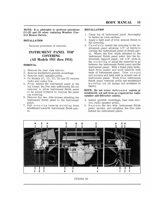 Hudson Body Manual 1948 1949 1950 1951 1952 1953 1954 Repair Shop Service  - Image 4 of 4