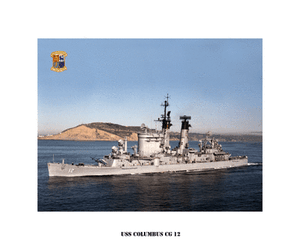 USS COLUMBUS CA 74 Naval Ship Photo Print USN Navy