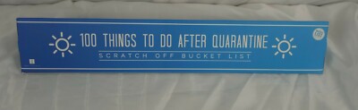 Game 100 Things To Do After Quarantine Scratch Off Bucket List