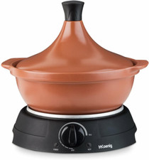 TAJ3 Pentola per Tagine/Couscous, 3L, Temperatura Regolabile, Terracotta, 300W