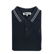 Alexander Mcqueen MCQ. Black White Tipped Skull Cotton Polo Size Small