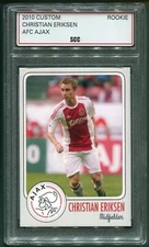 Custom 2010 Christian Eriksen AFC Ajax Rookie Year Eredivisie League Soccer Card