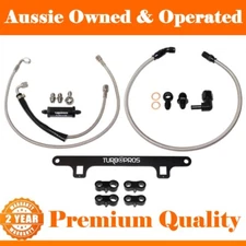 Turbo Pros Oil Feed Line,Water Line&Support Bracket Kit For Ford Falcon XR6 4.0L