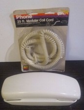 Vintage AT T Handheld Push Button Table Phone w/ NIP 25ft Cord