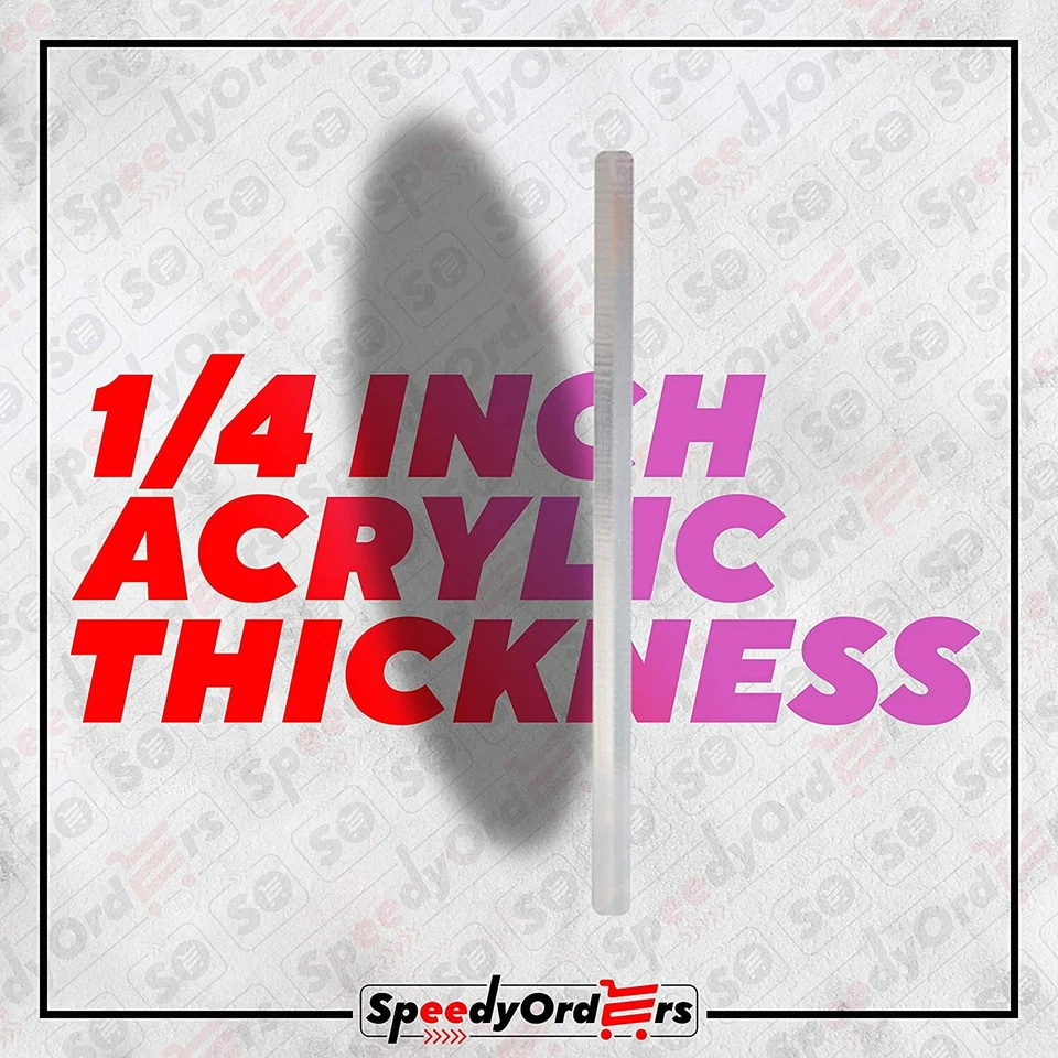 1/4" Plastic Circle Disc Round Acrylic Sheet Clear Plexiglass - All Sizes - Image 3 of 4