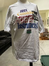 PK Clothing Co Gray Atheletes With Instrunments T Shirt Vintage 1995 Size XL