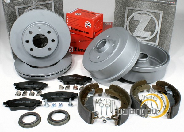 Zimmermann Bremsen Vorne Bremstrommel Satz ABS Ringe Hinten FüR Opel Corsa C-image
